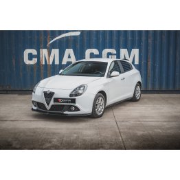 Накладка сплиттер на передний бампер на Alfa Romeo Giulietta рестайл